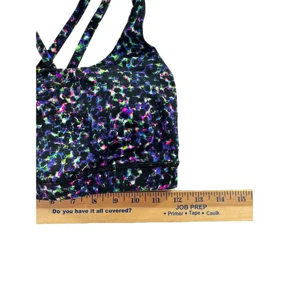 lululemon Energy Bra Size 6 Padded Summer Mirage Multi SeaWheeze Running - Picture 4 of 5